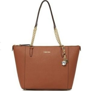Leather tote
